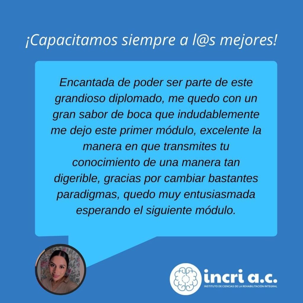 Diplomado en Neurorehabilitación y Neuromotricidad Integral